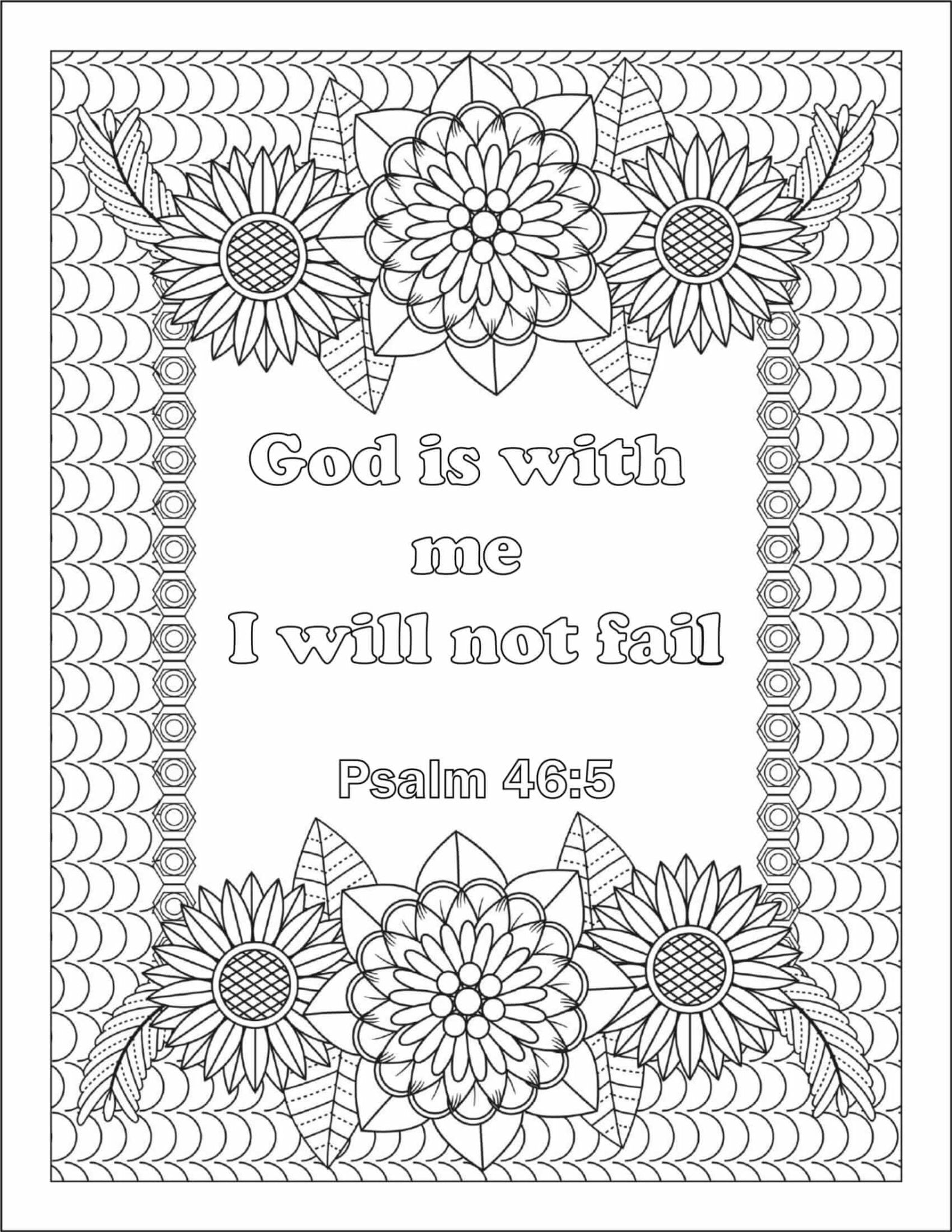 Bible Verse Digital Coloring Book 40 Pages - Best before food
