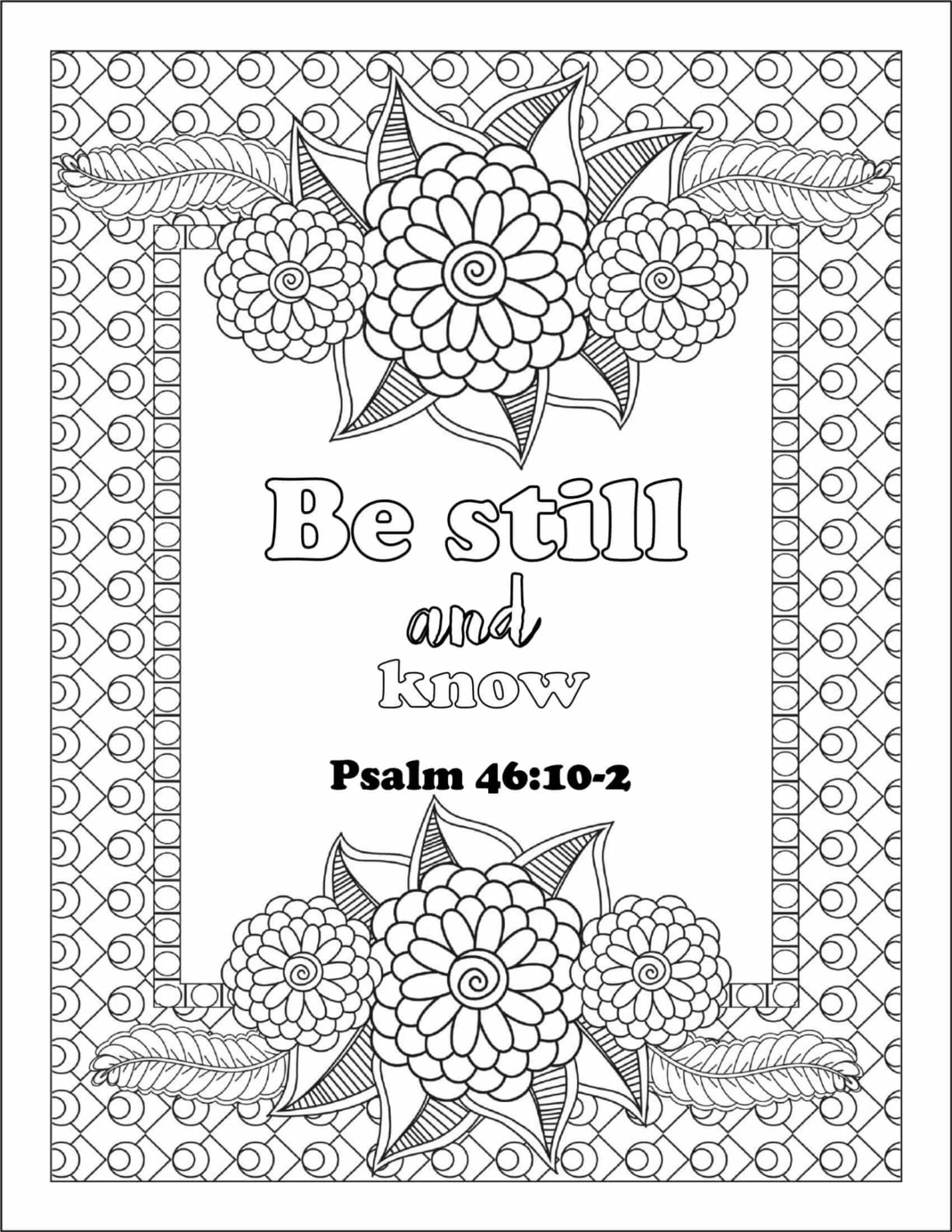 Bible Verse Digital Coloring Book 40 Pages - Best before food