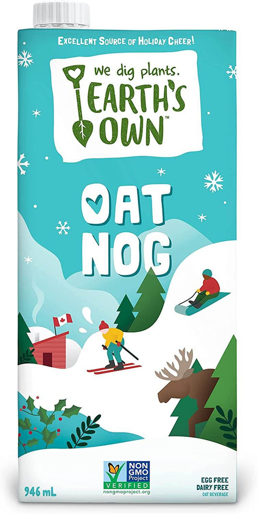 Earth’s Own Oat Milk Oat Nog 946mL Limited Time Only - Best before food