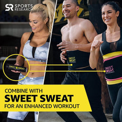 Sports Research Sweet Sweat Waist Trimmer- Men & Women - Best before food