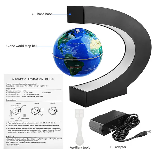 Magnetic Floating Globe With LED Light - Image 3
